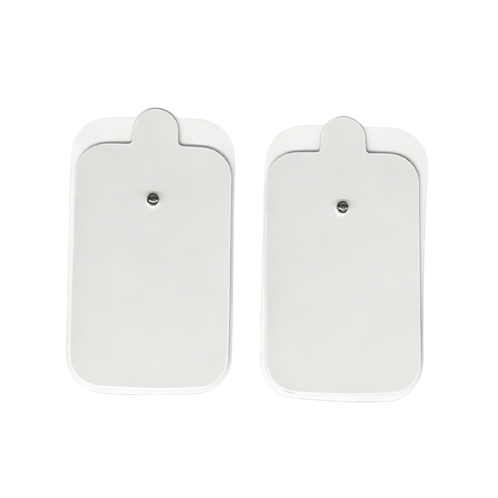 Malaking Rectangular Snap TENS/EMS Electrode Pad na may Mga Pull Tab