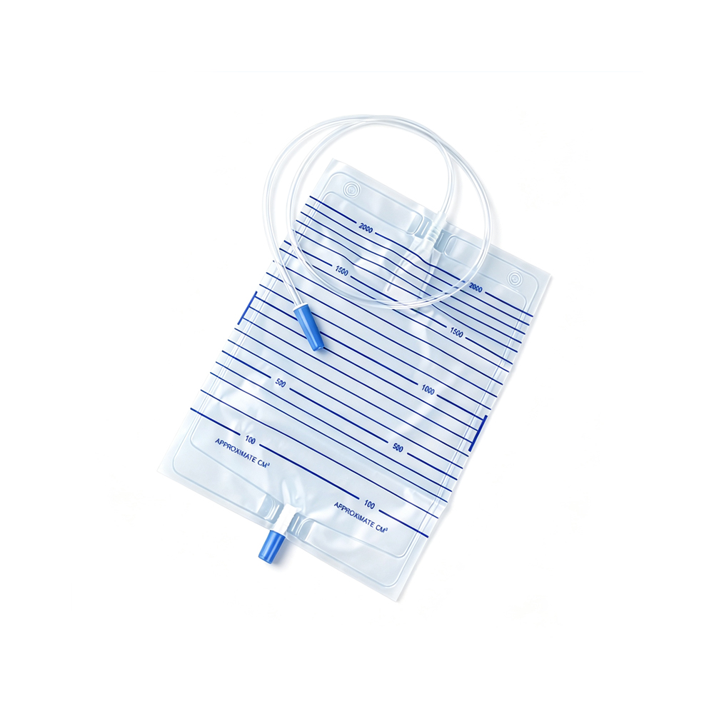 1000ml/1500ml/2000ml Medical Grade Easy-Empty Urine Bag na may Pull & Push Valve