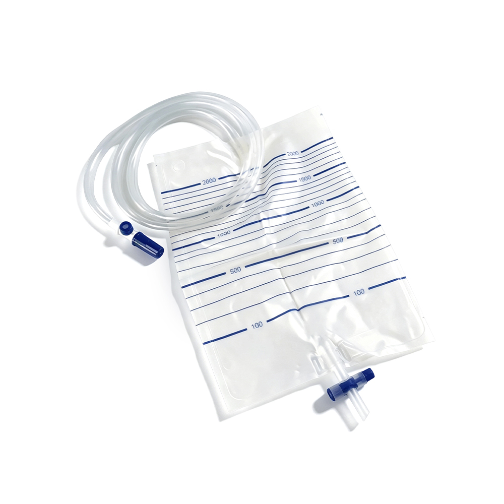 Premium 2000ml Medical Grade PVC Urine Bag na may Sampling Port at Extra-Wide Tubing